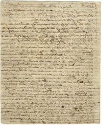 Letter from Paul Revere to Jeremy Belknap, circa 1798 